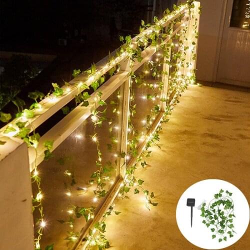 Fairy Lights Maple Leaf 10m 100LED /5M 50 LED Solar Lights Waterproof Outdoor Garland Solar Lamp Christmas for Garden Decoration