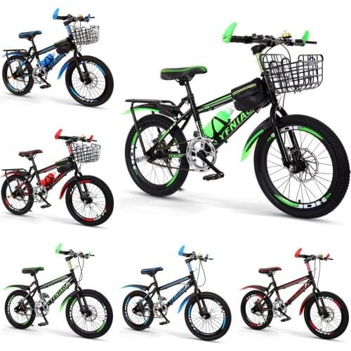 18 Inch Kids Bicycle Mountain Bike Student Bike Freestyle Balance Bike High Carbon Steel Frame Suitable For Boys And Girls