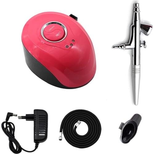 Dual Action Airbrush Compressor Kit Air-Brush paint Spray Gun Sandblaster Sandblast gun for Art car model Tattoo Nail Tools Se