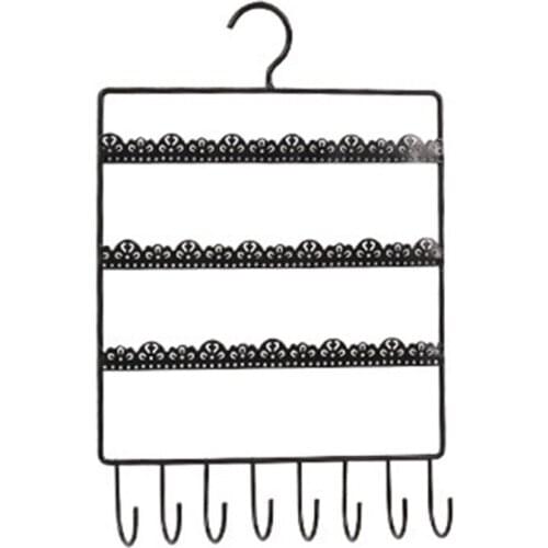 Creative Wrought Iron Hook Wall Jewelry Rack Girls Dressing Table Earrings Bracelet Necklace Jewelry Display Stand N2UE