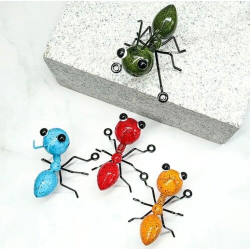 Creative 3D Wrought Iron Ant Ornaments Home Decoration Crafts Wall Hanging Pendants Birthday Gifts Bedroom Decor Crafts