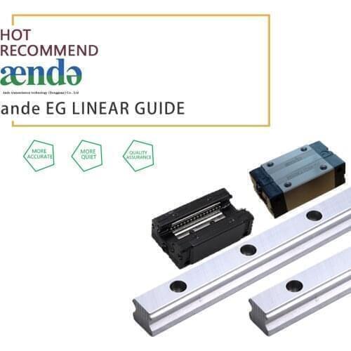 Linear guide Alloy Steel ANDE EGWSB EGWCB slide block with 15mm linear guide rail From 100 to 2000mm for 3d printer CNC