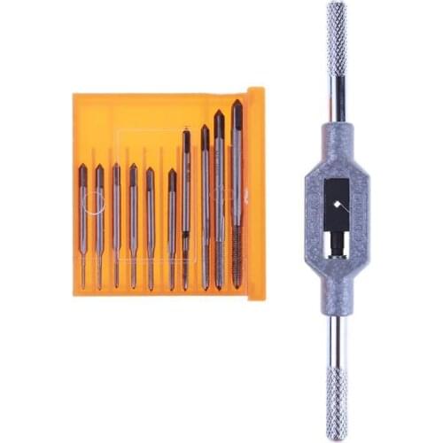 M1 M1.2 M1.4 M1.6 M1.7 M1.8 M2 M2.5 M3 M3.5 Mini Tap Drill Bit Metric Thread Tap Set Screw Tapping Wire Threading Taps