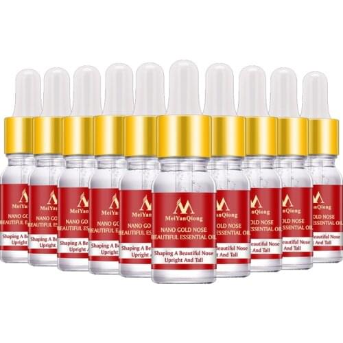 MeiYanQiong Nose Essential Oil Up Heighten Rhinoplasty Collagen Firming Moisturizing Nose Serum Reshape Natural FaceSkinCare10PC