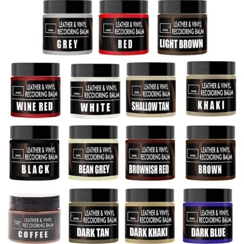 58g/Bottle Multipurpose Leather Re-Coloring Cream Leather Coat Shoes Sofa Refurbishing Liquid with Vivid Colour