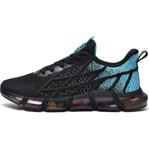 Fashionable Mens Casual Shoes Breathable and Sweat-absorbent Flying Knit High-top Sneakers Non-slip Wear-resistant Sneakers