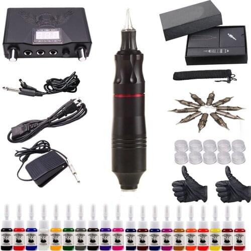 Tattoo Machine Kit for Beginners Tattoo Pen Tattoo Power Supply Tattoo Ink Body Art Tools Tattoo Accessories Supplies