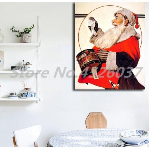 A Drum For Tommy Norman Rockwell Wall Art Canvas Posters Prints Painting Wall Pictures For Office Living Room Home Decor Artwork