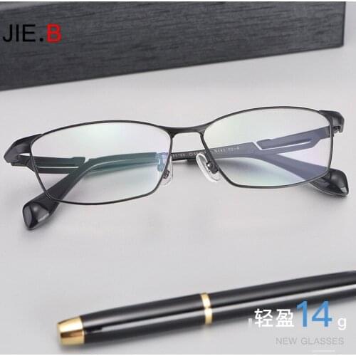 New high-quality pure titanium spectacle frame mens ultra-light business all-match full-frame spectacle frame