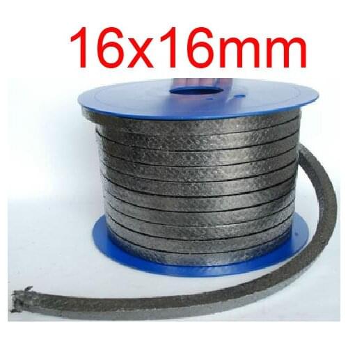 New 16x16mm 16mm graphite packing Graphite wire rod Expanded soft Flexible graphite wear-resisting heat-resistant