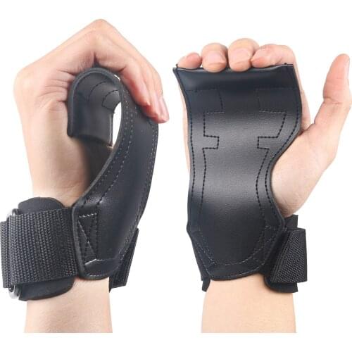 Workout Equipment Weight Lifting Gym Gloves Men Hand Palm Grips Neoprene Wrist Wraps for Pull Ups Deadlifts Dumbbell Training