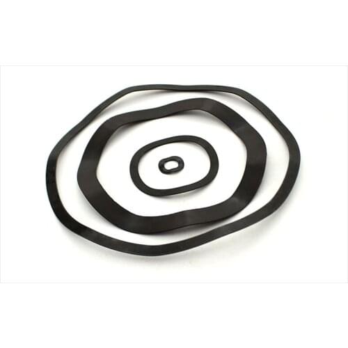 100pcs M3/5/6/8/10/12/14/73mm ID Black Carbon Steel Gasket Curved Lock Washers Wave Spring Washer