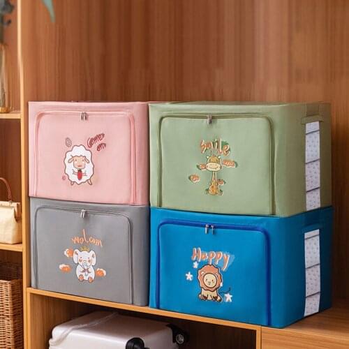 Thickened Quilt Oxford Clothing Storage Bag Underwear Socks Toy Household Organizer Foldable Bedroom Tidy Pouch Wardrobe Stuff