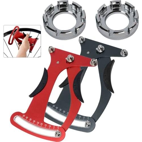 Bicycle Spoke Tension Meter Cycling Spoke Nipple Key MTB Road Bike Wheel Rim Adjuster Spanner Wrench Bicycle Spoke Repair Tool