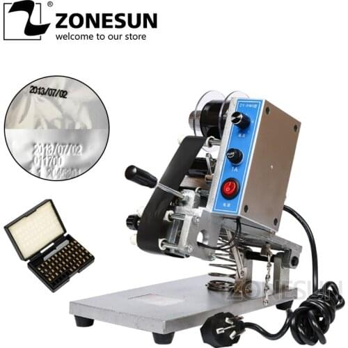 ZONESUN ZY-RM5 Color Ribbon Hot Printing Machine,Heat ribbon printer ,film bag date printer(220V/50Hz)