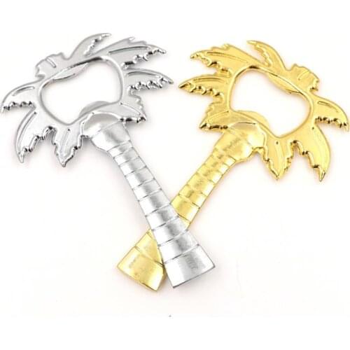 1Pc Bottle Opener Coconut Tree Shape Soda Glass Cap Beer Palm Breeze Bottle Opener For Wedding Kitchen Tool Wedding Party Favors