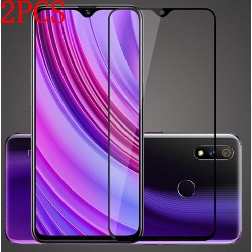2PCS Full Glue Full Cover Tempered Glass For OPPO Realme X Lite Screen Protector protective film For OPPO Realme X Lite glass