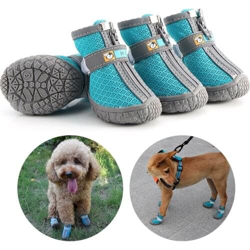 2021 Dog Shoes for Large Dogs Waterproof Pet Snow Boot Reflective Winter Dogs Shoes Socks Pet Footwear Non-Slip for Pitbull
