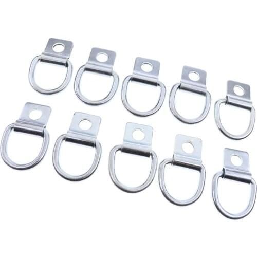 Brand New Durable 10x 1/2inch Forged Steel D Ring Tie Down Bolt Trailer