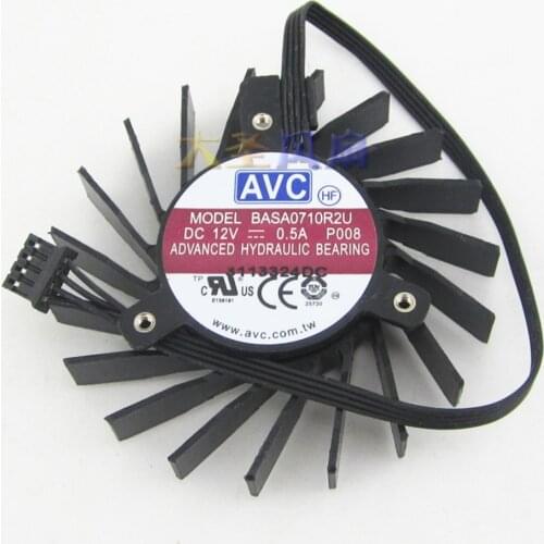 AVC BASA0710R2U Quadro Q4000 2GB graphics fan