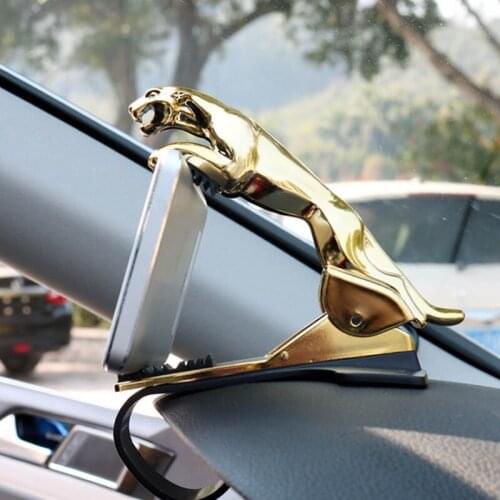 Car Phone Holder Leopard Design Adjustable Cellphone GPS Stand 360 Degree Mount Clip Phone Holder Car Accessories