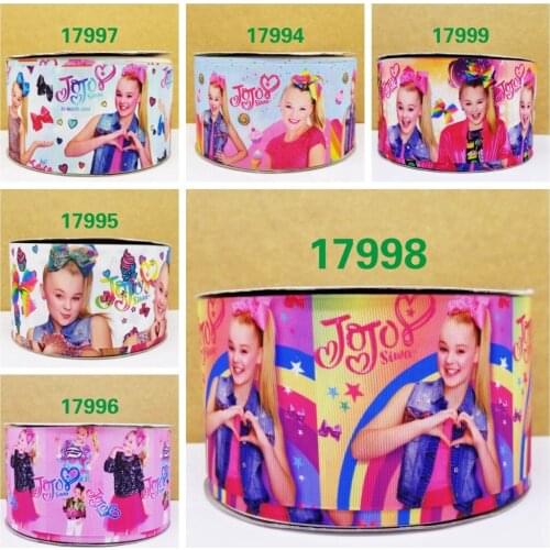 Free shipping 50 yard per size cartoon ribbon printed grosgrain ribbon 17999