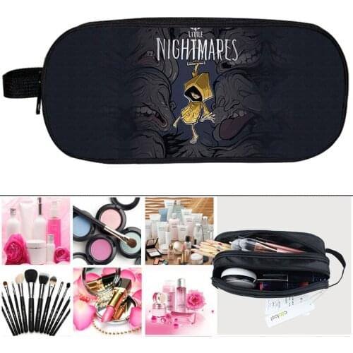 Hot Game 3D Little Nightmares Pencil case Kindergarten Infantile Pen bag Kids Baby Cartoon School Supplies Women Cosmetic Bag
