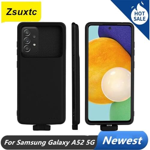 For Samsung Galaxy A52 5G Battery Case 5000 Mah Smart Charger Bank Power Case For Samsung Galaxy A52 5G Battery Case