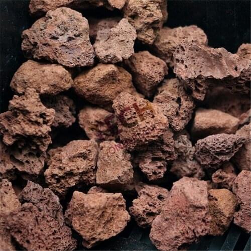 100G/250G/500G Lava Rock Aquarium Filter Media Fish Tank Water And Ornament With Net Bag Free Shipping