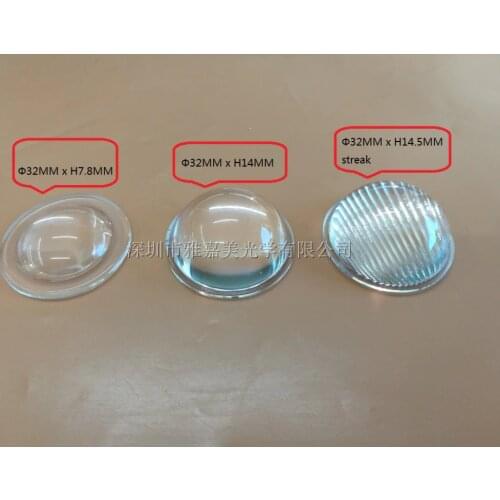 Focusing Plano-convex LED lens 32MM glass Convex lens, optical glass lenses