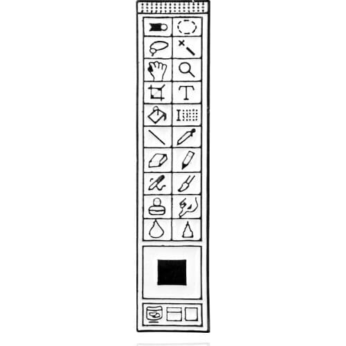 Classical Pixel Cursors PS brooch Photoshop Toolbar Computer Window Icon Mouse Arrow Enamel Brooches Pins lapel pin Accessories