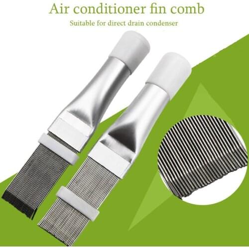Air Conditioning Condenser Radiator Fin Coil Comb Stainless Steel Air Condition Fin Straightener Repair Scum Cleaner Clean Tools