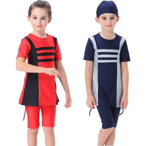 Girl Conservative Swimsuit Children Muslim Beach Swimsuit Burkini