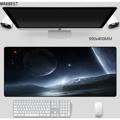 MRGBEST Mouse Pad XXL XL Stars Photo Non-slip Softy Nature Rubber with Locked Edge Gamer Mouse Pads for Player Wrist Rest Pad