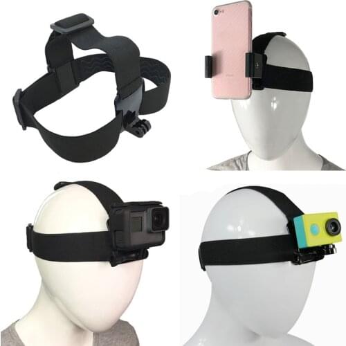 Head strap mount For Gopro Hero 8 7 6 5 4 Xiaomi yi 4K Eken H9 SJCAM Camera for iPhone Huawei Samsung Xiaomi Holder Shoot Stand