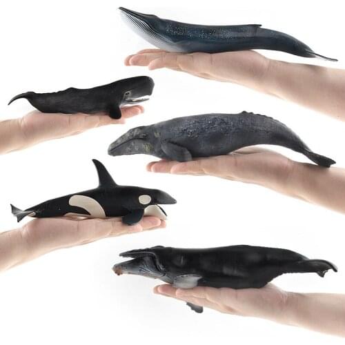 Sea Life Animals Fish Whale Shark Model Action Figures Ocean Aquarium Miniature Education Kid Toys