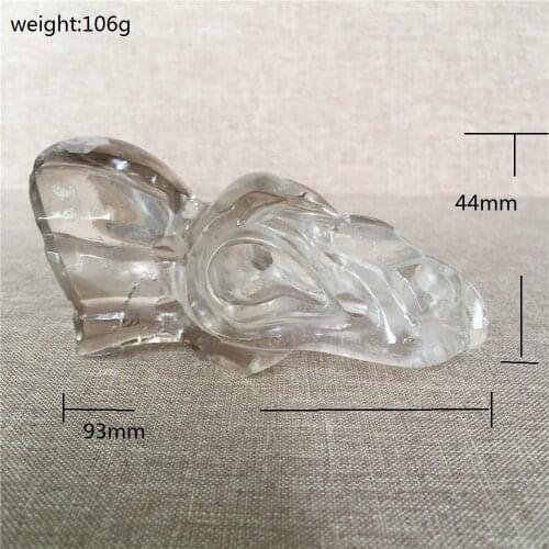 Natural Smoky quartz crystal dinosaur skull home collection Living room Feng shui furnishing articles Christmas present