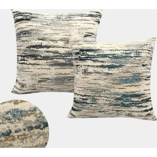 Cushion Cover Nordic Abstract Jacquard Polyester Pillow Case Living room Sofa Car Decor Pillowcase 45x45cm