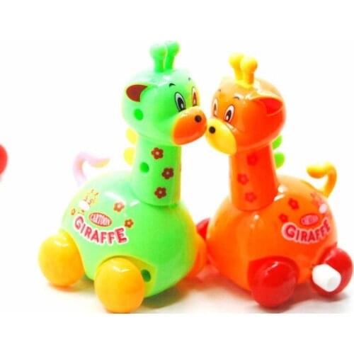 Naughty little toy Pull Back Clockwork Naughty Little Giraffe Childrens Educational Toys On The Chain Cartoon Giraffes