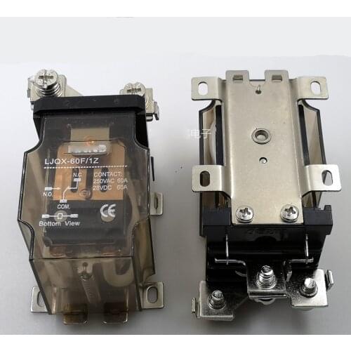 New RELAY LJQX-60F 1Z 12VDC 60A 2PCS