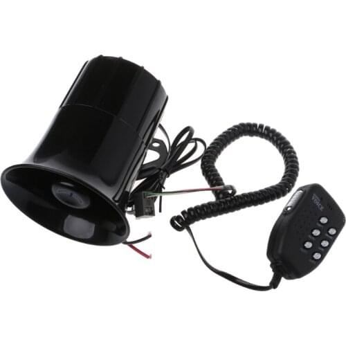 OOTDTY 12V 6 Sounds 150DB Air Horn Siren Speaker For Auto Car Boat Megaphone With MIC