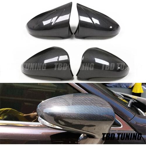 Full Dry Carbon Fiber Mirror Cover For Lexus ES IS LS CT GS gs300 gs350 gs250 gs450h RC rc200t rc350 rc300h RCF 2011 - 2019