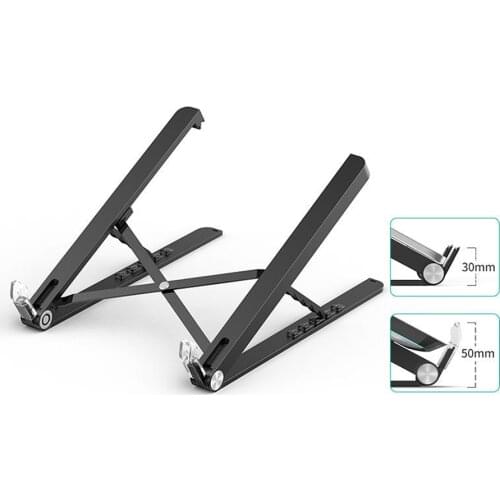 Adjustable Laptop Stand 5level Height Folding Portable Laptop Bracket Aluminum Alloy+ABS Cooling Holder for laptop under 17 inch