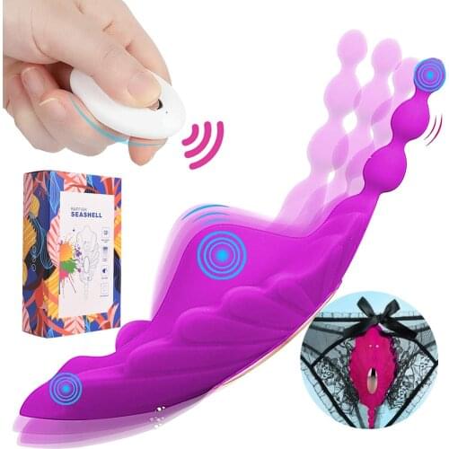 Wearable Silicone Vagina Massager Panty Clitoral Stimulator Powerful Butterfly Panties For Women Female Wireless Remote Control