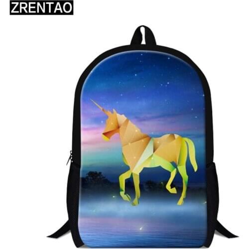 Animal printing bags unicorn bags schoolbags for teenagers,college students leisure rucksack for men and women shoulder bags