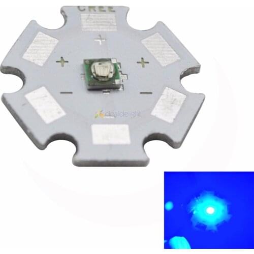 10pcs Cree XP-E XPE B5-M3 1W 3W LED Royal Blue 450-455nm LED Emitter Light 20MM PCB Heatsink For Plant Grow