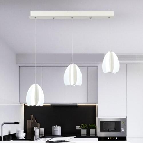 Modern Minimalist Style LED Chandelier Bedroom Study Restaurant Lighting Creative Personality Restaurant Art Chandelier Lamps