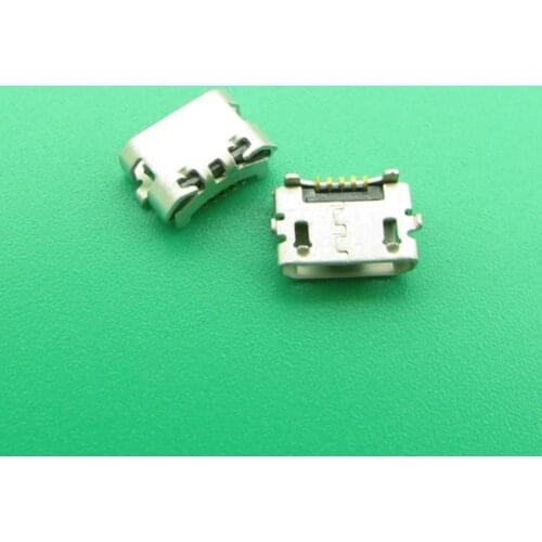 100pc micro USB 5pin jack Reverse Ox horn Charging Port Plug socket connector mini usb For Huawei 4X Y6 4A P8 C8817 max Lite Pro