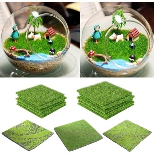 15/30cm Mini Fairy Garden Simulation Plants Micro Landscape Decoration DIY Artificial Fake Moss Decorative Lawn Green Grass