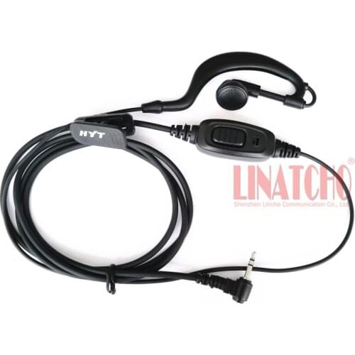 2.5mm 1 pin ham radio TC-320 TC-310 hytera walkie talkie earhook PTT mic earphone